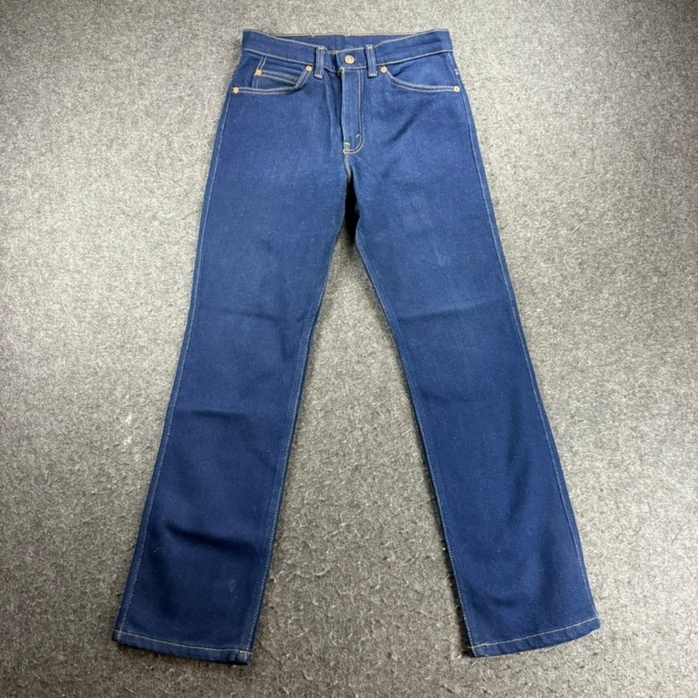 Vintage Levis 509 USA Jeans 30x30 Dark Wash Straight Leg‎ 509-2017 Rigid Denim